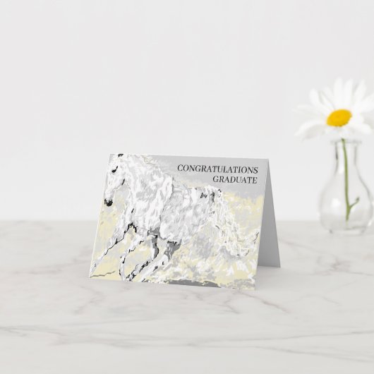 折り畳みグリーティングカード：卒業 カード (小さな植物)