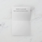 折り畳みグリーティングカード：卒業 カード (内部)