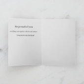 折り畳みグリーティングカード：卒業 シーズンカード (内部)