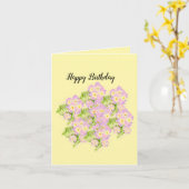 折り畳みグリーティングカード：姪の誕生日 カード (黄色い花)