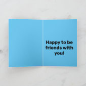 折り畳みグリーティングカード – 子供 カード (内部)