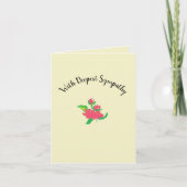 折り畳みグリーティングカード:最も悔やみや弔慰 カード (正面)