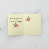 折り畳みグリーティングカード:最も悔やみや弔慰 カード (内部)