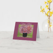 折り畳みグリーティングカード/特別な人の誕生日 カード (黄色い花)