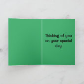 折り畳みグリーティングカード – 誕生日 カード (内部)