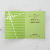 折り畳みグリーティングカード：雪片解剖1 シーズンカード (内部)