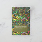 折り畳みグリーティングカード – Khayyam Paradise Collection カード (内部)