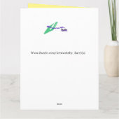 折り畳みグリーティングカード:Sweet sixteen誕生日 カード (裏面)