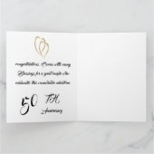 折り畳みグリーティングカー結婚ド50周年記念 カード (内部)