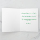 折り畳みグリーンシダサンキューカード サンキューカード (内部)