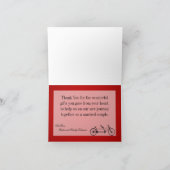 折り畳みサンキューカードお洒落レッドダブルバイク サンキューカード (内部)