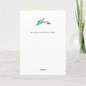 折り畳みサンキューカードオレンジ&イエローフラワーズ サンキューカード (裏面)