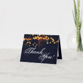 折り畳みサンキューカードオークツリーストリングライトナイト サンキューカード (正面)
