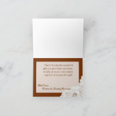 折り畳みサンキューカードカントリーレースハンカチ サンキューカード (内部)