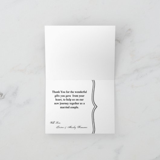 折り畳みサンキューカードサンセットバーンカントリー素朴F サンキューカード (内部)