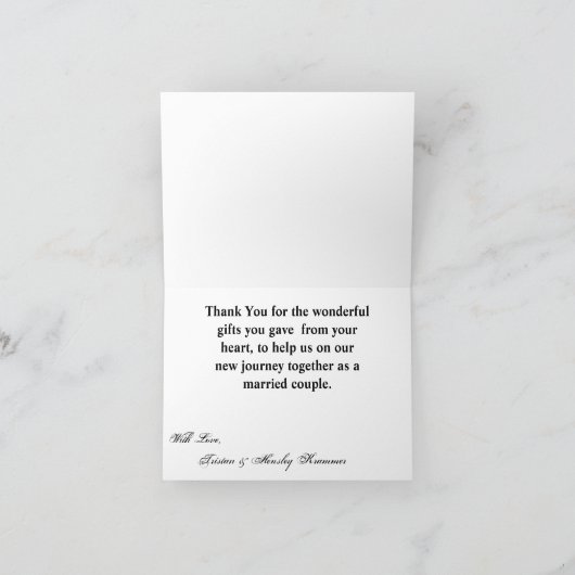 折り畳みサンキューカードサンライズ経路歩道 サンキューカード (内部)