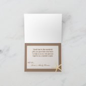 折り畳みサンキューカードシーシェルビーチ砂海 サンキューカード (内部)