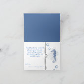 折り畳みサンキューカードシーホースシー海ビーチ サンキューカード (内部)