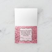 折り畳みサンキューカードバラ金ゴールドグリッター サンキューカード (内部)