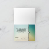 折り畳みサンキューカードビーチサンセットパームツリーズストリ サンキューカード (内部)