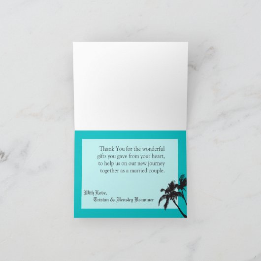 折り畳みサンキューカードビーチブリーズ海水 サンキューカード (内部)
