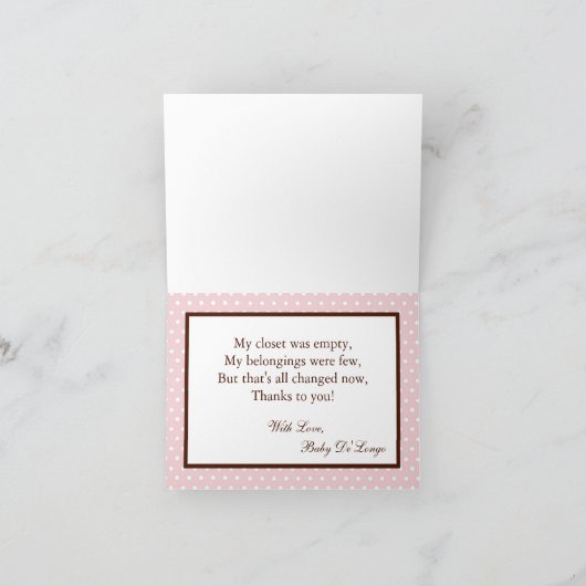 折り畳みサンキューカードピンクラディブグ サンキューカード (内部)