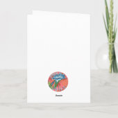 折り畳みサンキューカードフクロウとチムンク サンキューカード (裏面)