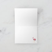 折り畳みサンキューカードフラミンゴスサンセットカード サンキューカード (内部)