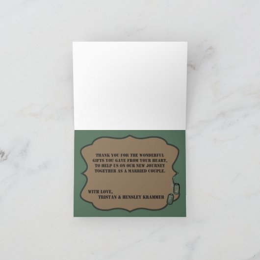 折り畳みサンキューカードマリンデジタルプリントユニフォーム サンキューカード (内部)