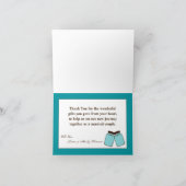 折り畳みサンキューカードメイスンジャーイニシャル 素朴 サンキューカード (内部)