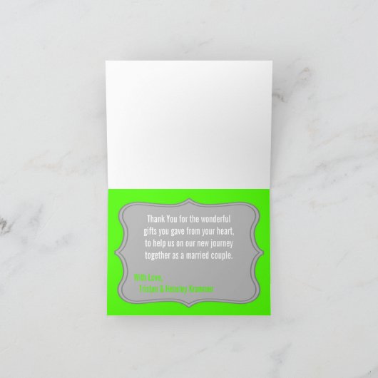 折り畳みサンキューカードモダングレーダマスクレースプリン サンキューカード (内部)