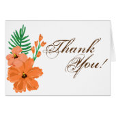 折り畳みサンキューカード春ハイビスカスフラワーハワイ (正面横)