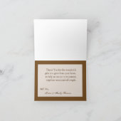 折り畳みサンキューカード段ボールホワイトリボンボウ サンキューカード (内部)