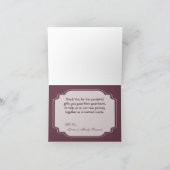 折り畳みサンキューカード羽毛センターピースグラム サンキューカード (内部)