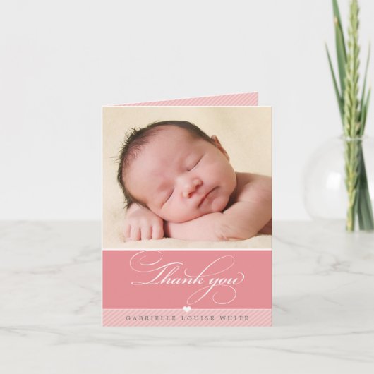 折り畳みサンキューカード::ラブリータイプ1 サンキューカード (正面)