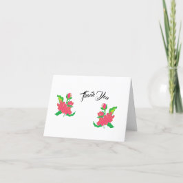 折り畳みサンキューカード：日本の花 サンキューカード