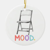 折り畳みチェアムードモンゴメリーアラバマブラール セラミックオーナメント (正面)