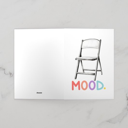 折り畳みチェアムードモンゴメリーアラバマブラール 箔シーズンカード (外側レイダウン)