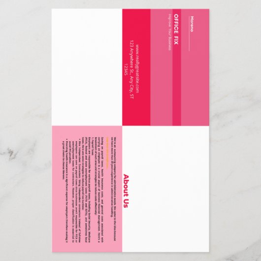 折り畳みチラシ チラシ (正面)