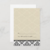 折り畳みテントアイボリーダマスク座席表 招待状 (正面/裏面)