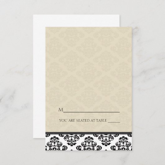 折り畳みテントアイボリーダマスク座席表 招待状 (正面/裏面)