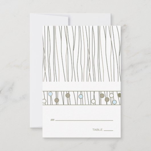 折り畳みテーブルプレースカード 招待状 (正面)