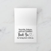 折り畳みテーブル番号カード サンキューカード (内部)