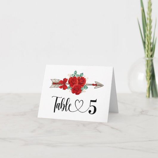 折り畳みテーブル番号カード サンキューカード (正面)