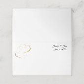 折り畳みネーム結婚座席表のカップル名前をカスタムする プレイスカード (外部開封)