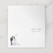 折り畳みネーム結婚座席表のカップル名前をカスタムする プレイスカード (外部開封)