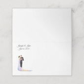 折り畳みネーム結婚座席表のカップル名前をカスタムする プレイスカード (外部開封)