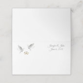 折り畳みネーム結婚座席表の名前をカスタムする プレイスカード (外部開封)