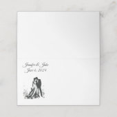 折り畳みネーム結婚座席表夫婦 プレイスカード (外部開封)