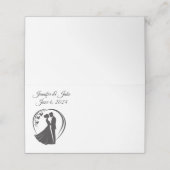 折り畳みネーム結婚座席表夫婦 プレイスカード (外部開封)